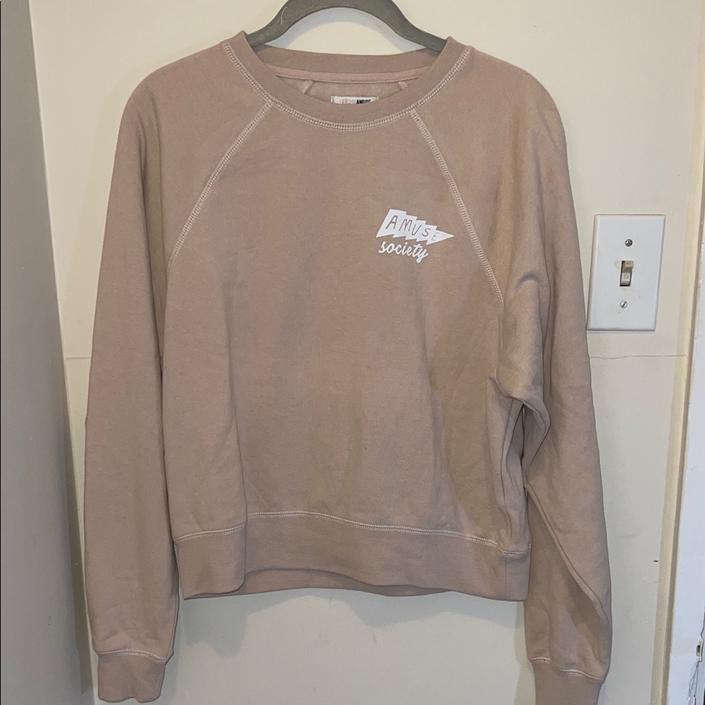 Amuse Society Tan Sweatshirt/jacket